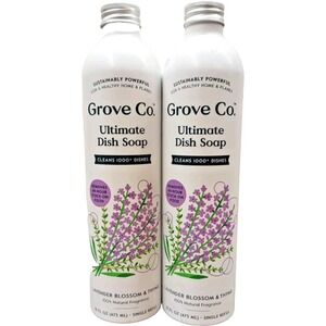 Grove Co. Lavender Thyme Ultimate Dish Soap Refill, 16 fl oz, Sustainable 2 pack